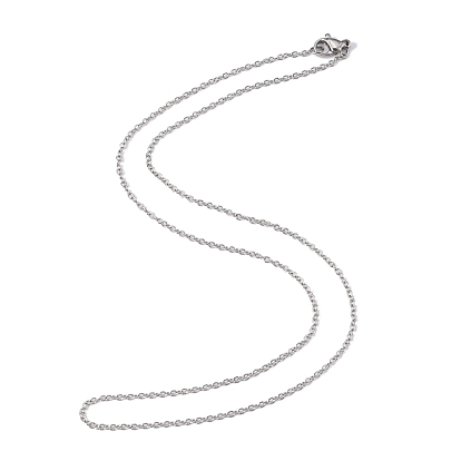 304 de acero inoxidable collares de cadena de cable, con cierre de langosta, 17.7 pulgada (450 mm), 1.5 mm