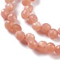 Natural Sunstone  Beads Strands, Top Drilled, Faceted, Teardrop