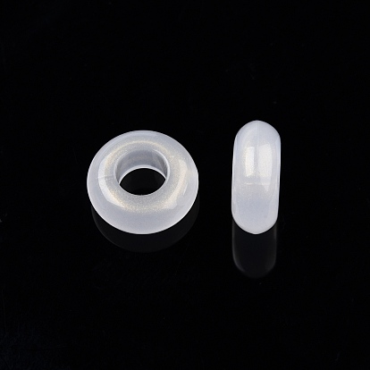 Acrylique opaque avec perles de poudre scintillantes, donut