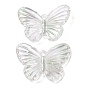 Abalorios de acrílico transparentes, mariposa