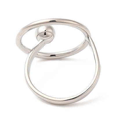 Латунное кольцо, открытое кольцо-манжета для женщин