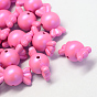 Rubberized Style Opaque Acrylic Beads, Candy, 21x11.8x12mm, Hole: 1.5mm, about 350pcs/500g