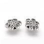 Tibetan Style Alloy Beads, Cadmium Free & Lead Free, Chinese Knot