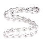 304 Stainless Steel Link Necklaces, Heart