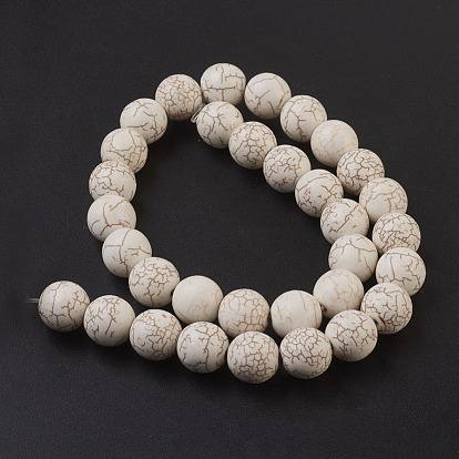 Synthetic Magnesite Beads Strands, Round