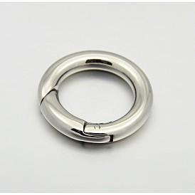 Ring 316 Stainless Steel Spring Gate Rings, O Rings, Snap Clasps