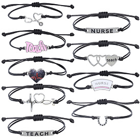 Nurse Heartbeat Bracelet Stethoscope Teacher's Day Gift College Wind Jewelry