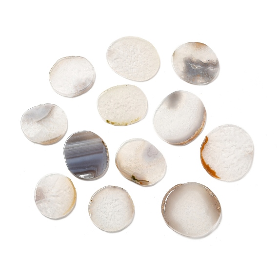 Natural Agate Home Display Decorations, Oval