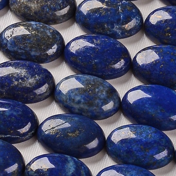 Окрашенные природные лазурит драгоценных камней овальной Кабошоны, синие