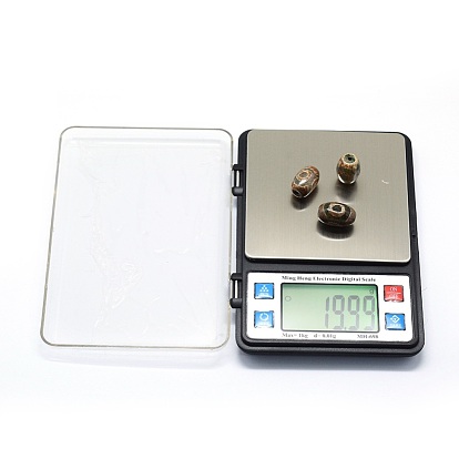 Outil de bijoux, mini balance de poche électronique numérique en aluminium, avec abs, batterie intégrée, rectangle