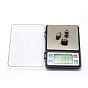 Jewelry Tool, Aluminum Mini Electronic Digital Pocket Scale, with ABS, Built-in Battery, Rectangle