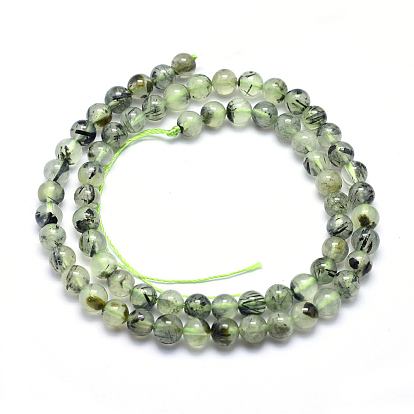 Natural Prehnite Beads Strands, Round