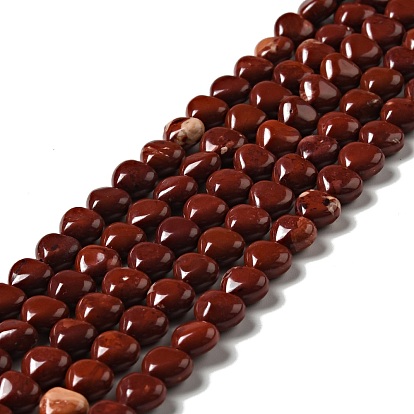Natural Red Jasper Beads Strands, Heart