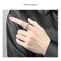 Родиевое покрытие 925 кольца на палец из стерлингового серебра, вращающееся кольцо из бисера для успокоения беспокойства