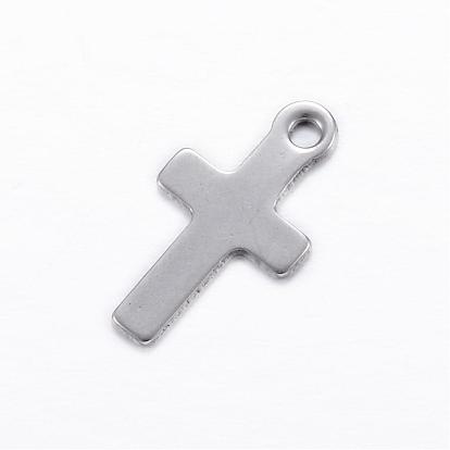 201 Stainless Steel Tiny Cross Charms