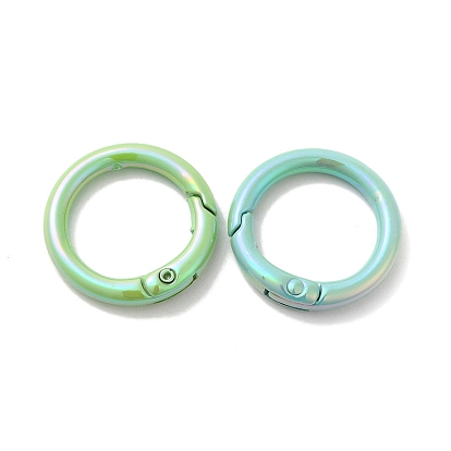 Spray Painted Alloy Spring Gate Ring, Rings