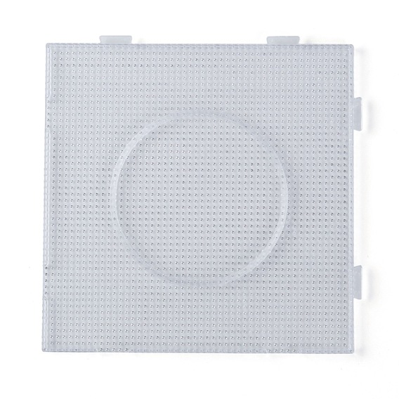 Pegboards carrés pour les mini-perles de 3x2.5mm de fusibles, 140x140x7.5mm