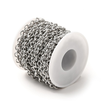 Placage ionique (ip) 304 chaînes porte-câbles texturées en acier inoxydable, avec bobine, non soudée