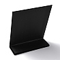 Wood Covered with Velvet Slant Back Earrings Display Stands, Rectangle Jewelry Organizer Holder for Earring Storage