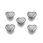 201 Stainless Steel Beads, No Hole, Heart