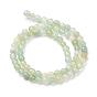 Natural New Jade Bead Strands, Faceted Round