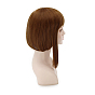 Короткие коричневые боб синтетические парики, каваи герой волнистые парики для макияжа костюм, с треском