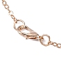 Brass Cable Chains Necklace Making, with Alloy Lobster Claw Clasps