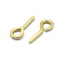 Brass Eye Pin Peg Bails, For Half Drilled Beads
