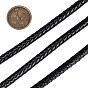 Braided Leather Cord, Leather Jewelry Cord, Jewelry DIY Making Material, Dyed, Round