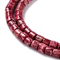 Natural Imperial Jasper Beads Strands, Dyed, Column