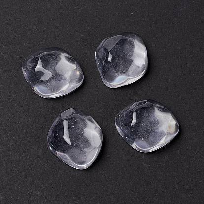 Transparent Resin Cabochons, Water Ripple Cabochons, Nuggets