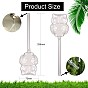 4Pcs Automatic Plant Water Globes, Owl Plant Waterer Stakes, Plant Waterer Bulbs, Water Drippers Irrigation Devices for Indoor and Outdoor Plants