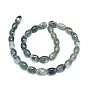 Natural Moss Agate Beads Strands, Dyed & Heated, Rice