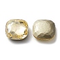 Cabujones de diamantes de imitación de cristal, espalda y espalda planas, facetados, plaza