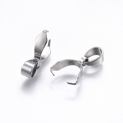 201 Stainless Steel Pendant Pinch Bails