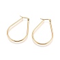 304 Stainless Steel Hoop Earrings, Hypoallergenic Earrings, Drop