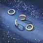 Пандахолл элита 2пара 2 цвет 925 маленькие серьги-кольца из стерлингового серебра, гипоаллергенные серьги, серьги-кольца с кубическим цирконием для нее