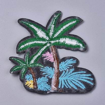 Computerized Embroidery Cloth Iron On/Sew On Patches, Costume Accessories, Coconut Tree