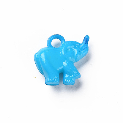 Opaque Acrylic Pendants, Elephant