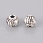Tibetan Style Spacer Beads, Lead Free and Cadmium Free, Lantern, about 5mm in diameter, 4mm long, Hole: 1.5mm