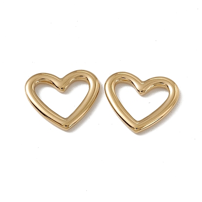 201 Stainless Steel Linking Ring, Heart