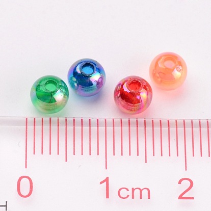 Eco-Friendly Transparent Acrylic Beads, Round