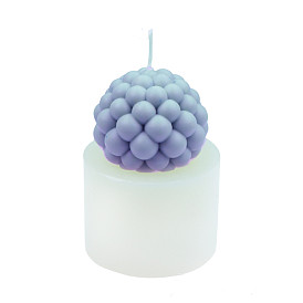 Moules ronds en silicone pour bougies bricolage, moules de résine, pour la résine UV, fabrication de bijoux en résine époxy