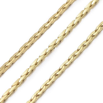 Brass Cardano Chains, Unwelded, with Spool, Cadmium Free & Lead Free