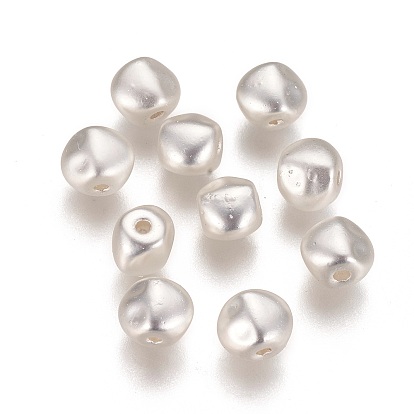 Perles en laiton, plaqué longue durée, ovale