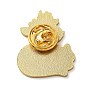 Épingles en émail chat et fleur de yoga de dessin animé, broches en alliage de zinc doré pour femmes