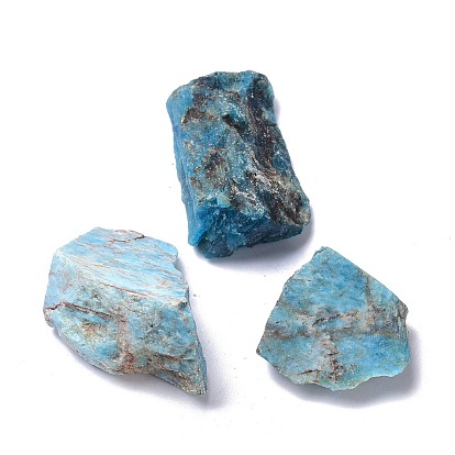 Rough Raw Natural Apatite Beads, for Tumbling, Decoration, Polishing, Wire Wrapping, Wicca & Reiki Crystal Healing, No Hole/Undrilled, Nuggets