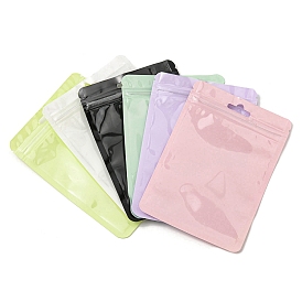 Emballage en plastique sacs à fermeture éclair yinyang, pochettes supérieures auto-scellantes, rectangle