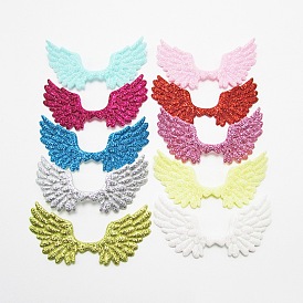 Cloth Embossing Wings, with Glitter Powder, Decorate Accessories