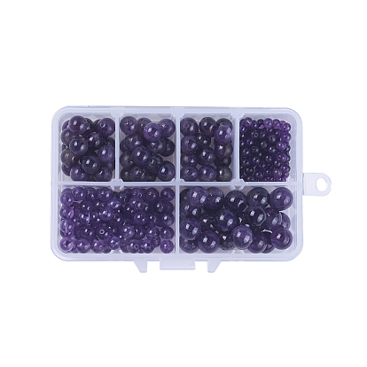 Natural Amethyst Beads, Round